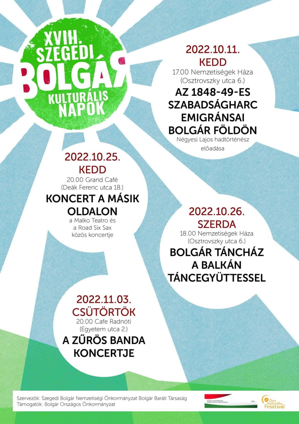  Szegedi Bolgár Kulturális Napok - 2022